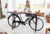 riess-ambiente Konsolentisch BICYCLE 195cm natur / schwarz (Einzelartikel, 1-St), Esszimmer · Massivholz · Metall · Fahrrad-Gestell · Upcycling Bild 2