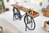 riess-ambiente Konsolentisch BICYCLE 195cm natur / schwarz (Einzelartikel, 1-St), Esszimmer · Massivholz · Metall · Fahrrad-Gestell · Upcycling Bild 4