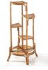 Kobolo Regal Blumenregal Pflanzenständer aus Rattan - natur - für 4 Töpfe, Einzelstück 4-tlg. Bild 2
