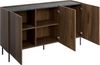 Kommode Tewos K144 (Farbe: Nuss Warmia / Nuss Warmia + Marmor Schwarz) Bild 5