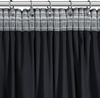 Vorhang DANI mit Rüsche Velours Samtvorhänge schwarz 140x270 cm Kräuselband Bild 4