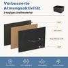 DUMOS Kommode mit Schubladen - Kommoden & Sideboards für Schlafzimmer Geeignet, Komodenschrank mit 9 Schubladen, Stoffkommode mit Stabilem Stahlrahmen, Ideal für Schlafzimmer, Wohnzimmer (Schwarz) Bild 5