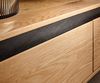 Designer-Lowboard Stonegrace 200 cm Eiche Natur Schiefer 4 Schübe V-Fuß Metall Schwarz Bild 5