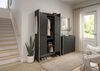 Garderobenschrank >Bueno< in Basalt - 105x189x37cm (BxHxT) Bild 2