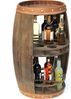 DanDiBo Weinregal Holz Weinfass Braun 83 cm 9045 Bar Flaschenregal Flaschenständer XL Fass Holzfass Weinschrank Bild 5