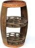 DanDiBo Weinregal Holz Weinfass Braun 83 cm 9045 Bar Flaschenregal Flaschenständer XL Fass Holzfass Weinschrank Bild 2