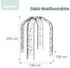 Relaxdays Rosenpavillon aus Metall Bild 4