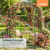 Relaxdays Rosenpavillon aus Metall Bild 3