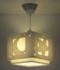 Dalber Lampe kinderzimmer, kinderlampe Pendelleuchte Hängelampe, Deckenleuchte Kinder, Deckenlampe kinderzimmer, Mond und Sterne Grau MoonLight, 63232E, E27 Bild 3