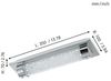 Eglo 97054 Wandleuchte Deckenleuchte Badezimmerlampe TOLORICO IP44 LED 8W H:7cm L:35cm Edelstahl chrom, Kunststoff, Brillantglas klar Bild 3