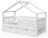 VitaliSpa Design Kinderbett 160x80 Babybett Jugendbett 2 Schubladen Lattenrost