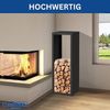 DanDiBo Kaminholzregal Innen Metall Schwarz 96600 Brennholzregal Holzaufbewahrung Kaminholzständer Feuerholzregal Bild 4