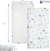 Medi Partners Spannbettlaken 60x120 3-Pack Baby Bettlaken Kinderbett Spannbetttuch 100% Baumwolle - Fitted Kinder Sheet Bettwäsche Babymatratze Schlafsack Babybett (Ozean-Weiß-Graue) Bild 4