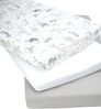 Medi Partners Spannbettlaken 60x120 3-Pack Baby Bettlaken Kinderbett Spannbetttuch 100% Baumwolle - Fitted Kinder Sheet Bettwäsche Babymatratze Schlafsack Babybett (Ozean-Weiß-Graue) Bild 2