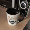 speecheese Tasse So sieht ein richtig cooler Chef aus Kaffeebecher Schwarz für die Bild 5