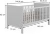 Babybett Ajaton Weiß 144.4 x 83 cm Vitalispa Bild 3
