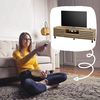 ANKARA TV-Lowboard in Artisan Eiche Optik, Schwarz - Moderner TV Schrank mit viel Stauraum für Ihr Wohnzimmer - 166 x 44 x 40 cm (B/H/T) Bild 5