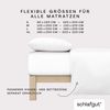 Schlafgut Spannbettlaken Premium, Gummizug: rundum, (1 Stück), Mako-Zwirn-Jersey, Full-white, L 140x200 cm - 160x220 cm Bild 4