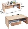 Couchtisch MEMPHIS MDF Artisan Eiche und graphit 110x65 cm Bild 3