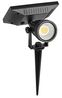 V-tac 2W LED Außenleuchte schwarz 3000K IP65 mit Solarpanel Bild 1