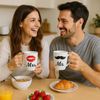 Mr. & Mrs. Tassen aus Keramik - Grußkarte und Geschenkpackung Bild 4