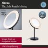 LED Kosmetikspiegel Masua IP44 White Switch 55lm 230V 4W Schwarz matt Bild 3