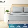 Utopia Bedding Bettwäscheset, gebürstete Mikrofaser, weiche Bettlaken für Kingsize-Bett, enthält 1 Bettbezug, 1 Spannbetttuch und 2 Kissenbezüge, tiefer Umschlag, Hellgrau Bild 2