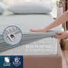 Utopia Bedding Bettwäscheset, gebürstete Mikrofaser, weiche Bettlaken für Kingsize-Bett, enthält 1 Bettbezug, 1 Spannbetttuch und 2 Kissenbezüge, tiefer Umschlag, Hellgrau Bild 3