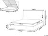 Bett mit Stauraum CAMPAGNE Stoff Hellbeige 180 x 200 cm Bild 3