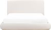 Bett mit Stauraum CAMPAGNE Stoff Hellbeige 180 x 200 cm Bild 4