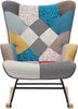 Vente-unique - ELMINA Sessel Stoff multicolour - B 68 cm x H 91 cm x L 86 cm Bild 3