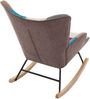 Vente-unique - ELMINA Sessel Stoff multicolour - B 68 cm x H 91 cm x L 86 cm Bild 4