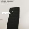 HOMCOM Esszimmerstuhl mit Rückenlehne, Samtoptik, Metallbeine (Küchenstuhl, 4 St), für Esszimmer, Wohnzimmer, Schwarz Bild 5