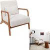HOME DECO FACTORY, HD0349, Cotele Scott Beige Wohnzimmersessel, Weichheit, Möbel, Sitz, Sofa und Sessel, 64,5 x 75 x 86 cm, Sitzhöhe 43 cm, Beige Bild 3