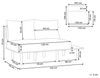 2-Sitzer Sofa Stoff mit Ablage Blau SALO Bild 3