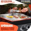 KESSER® Grillplatte Plancha aus Edelstahl 40x30cm rostfrei mit Fettablauf, hitzebeständig bis 800°C & Spülmaschinenfest für Gas & Holzkohlegrill inkl. 2 Spatel, Grillschürze, Grillmatte & Rezeptbuch Weiß, Plancha Bild 5