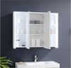 Stella Trading FIVE Spiegelschrank Bad mit LED-Beleuchtung in Weiß - Badezimmerspiegel Schrank mit viel Stauraum - 86 x 68 x 17,5 cm (B/H/T) Bild 4