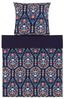 Bettwäsche-Set Orientalisches Muster MADRONA 135x200 cm Baumwoll-Satin Dunkelblau Bild 4