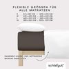 Schlafgut 'PURE BOXSPRING' Spannbettlaken, Jersey-Elasthan, Gummizug: rundum, (1 Stück), Bio-Baumwolle, für Matratzen bis 40 cm Höhe, Sand Deep, XL 180x200 cm - 200x220 cm Bild 4