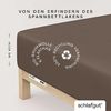 Schlafgut 'PURE BOXSPRING' Spannbettlaken, Jersey-Elasthan, Gummizug: rundum, (1 Stück), Bio-Baumwolle, für Matratzen bis 40 cm Höhe, Sand Deep, XL 180x200 cm - 200x220 cm Bild 2