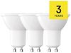 EMOS LED Lampe Spot 3er Pack, MR16 mit GU10 Sockel, 3 Stück 7W Ersatz für 60W Halogenlampe, Helligkeit 806 lm, Warmweiß 3000 K, 30000 h Lebensdauer, CRI min. 80, 100° Abstrahlwinkel, weiße Farbe Bild 4