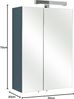 Pelipal 311 Mainz Spiegelschrank Rio, Holzdekor, Anthrazit Glanz, 20,0 x 50,0 x 70,0 cm Bild 3