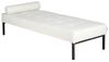 Chaiselongue Bouclé weiß mit Kissen CHINON Bild 4