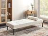 Chaiselongue Bouclé weiß mit Kissen CHINON Bild 2