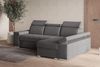 MOEBLO Ecksofa LUKA, modernes Schlafsofa, bequemes Sofa mit Liegefunktion, verstellbare Kopfstützen Sofa, Sofa mit Bettkasten, Ecksofa mit eleganten Metallfüßen, gemütliches Sofa für Wohnzimmer, Schlafsofa mit Stauraum, hochwertiges Ecksofa Stoff, mode... Bild 4