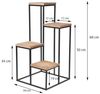 KOOPMANN Blumentreppe mit 4 Regalen 34 x 34 x 67 cm (HxH) Pflanzenregal Blumenregal Standregal Holz Bild 2
