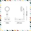 Piffany Mr. Wattson Original Tischlampe Nardo grey Bild 5