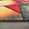 Paco Home Teppich Wohnzimmer Kinderzimmer Kurzflor Moderne 3D Optik Kariert Geometrische Muster, Grösse:160x230 cm, Farbe:Bunt 6 Bild 3