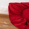 Blumtal® Spannbettlaken 180x200 cm aus Microfaser - Oekotex zertifiziertes Bettlaken 180x200 - Leintuch 180x200 / Spannbettuch 180x200 cm - Spannleintuch 180x200-180x200 Spannbettlaken - Laken - Rot Bild 5