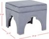 SAFAVIEH Wooden Dining Chair, in Grey, 55 X 55 X 45 Bild 2